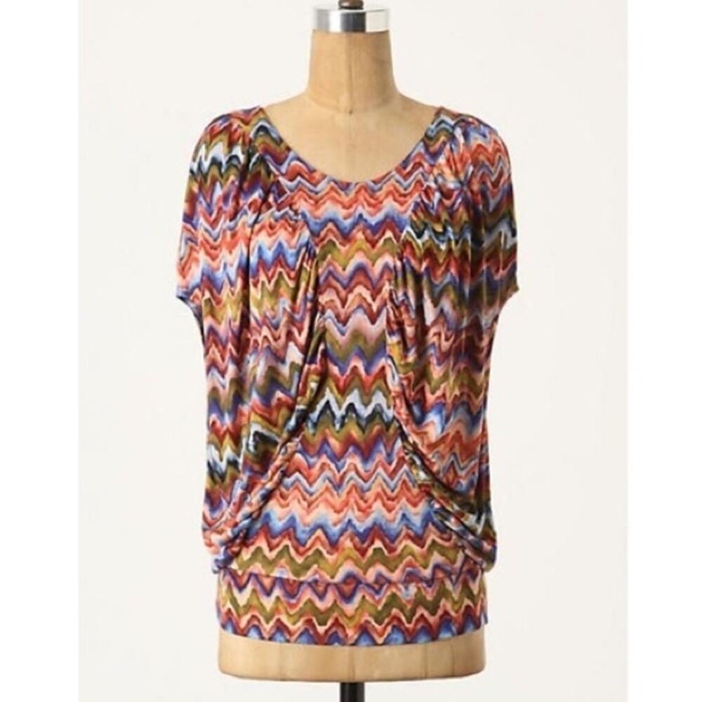 the PODOLLS | Anthropologie Chevron Colored Top